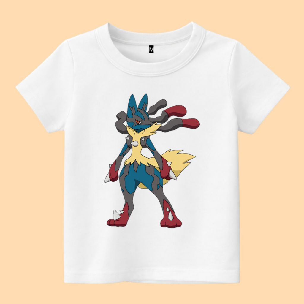 เสื้อยืด Pokemon lucario evolution Kids
