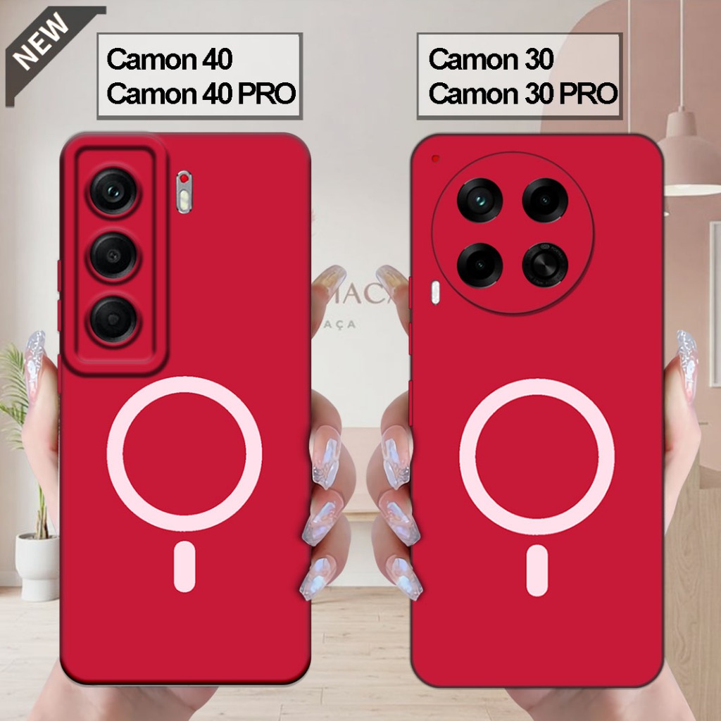 เคส Tecno CAMON 40 | CAMON 40 Pro _เคส CAMON 30 | CAMON 30 PRO - ปลอกสีดําใสยืดหยุ่น