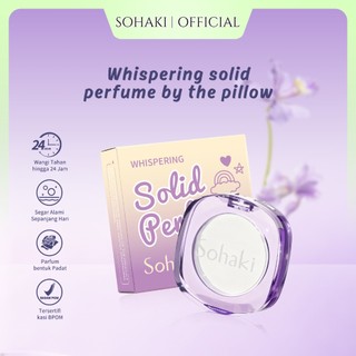 Sohaki Whispering Solid Perfume Balm - Parfum Padat Wangi Mewah Tahan Lama, Soft & Elegan