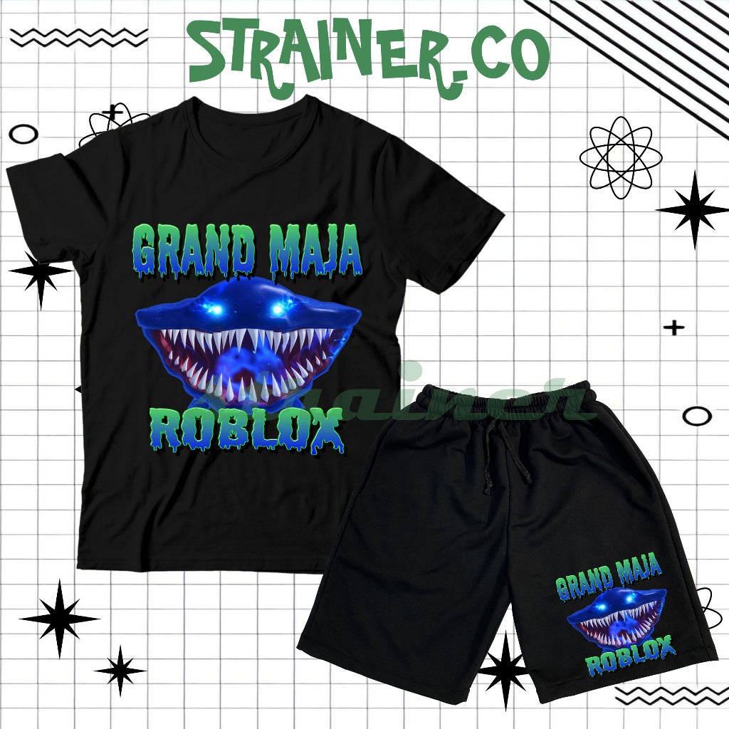 ชุดแฟชั่นเสื้อยืดเด็กเสื้อผ้าเด็กกางเกงขาสั้นเด็ก Roblox Fish It Fish Secret ชุดเด็กเสื้อยืดและ กางเ