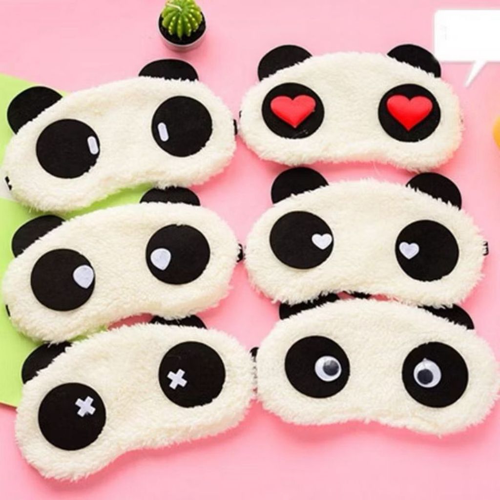 MATA Panda Pattern Sleeping Eye Mask / Expression Eye Mask / Character Sleeping Mask / Sleeping Eye 