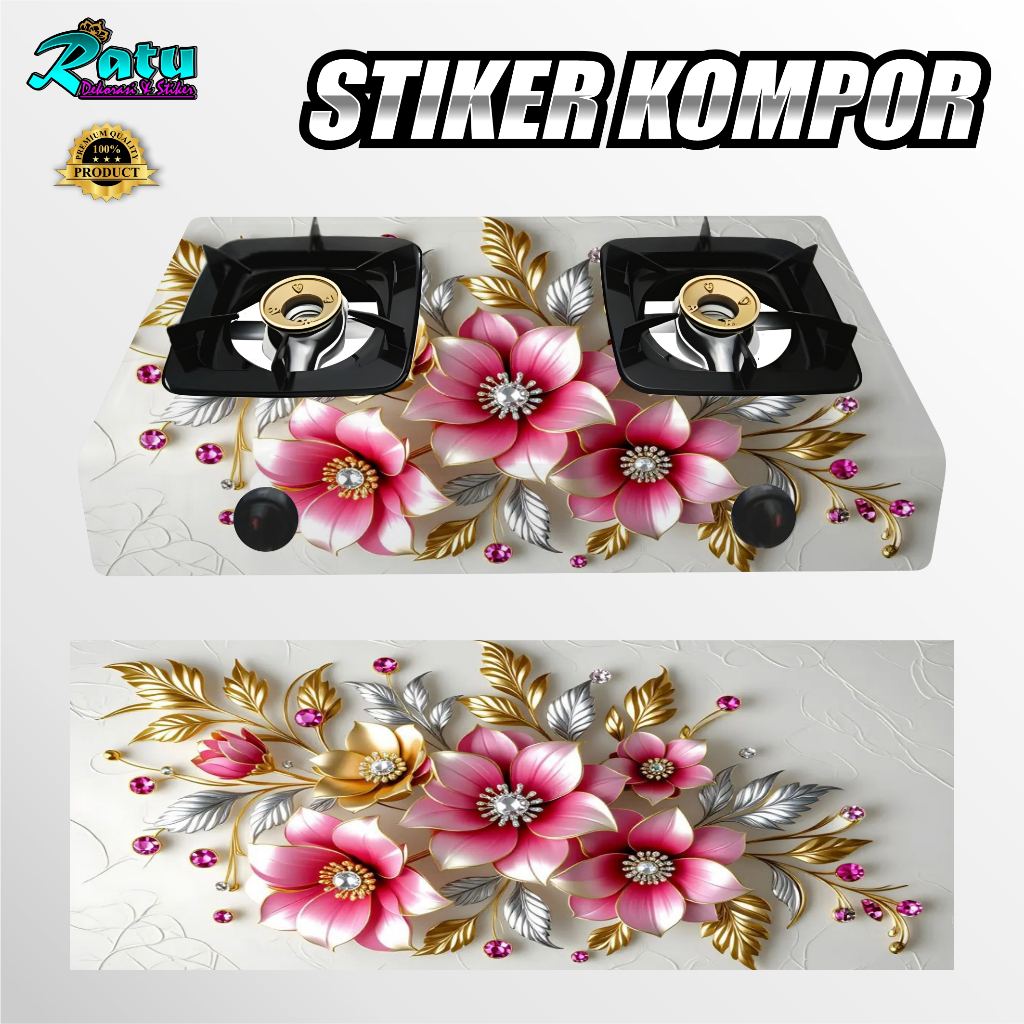 K32-MODERN GAS STOVE สติ๊กเกอร์ / 50 สติ๊กเกอร์ MOTIF สําหรับ 1 BURNER และ 2 BURNER GAS STOVES