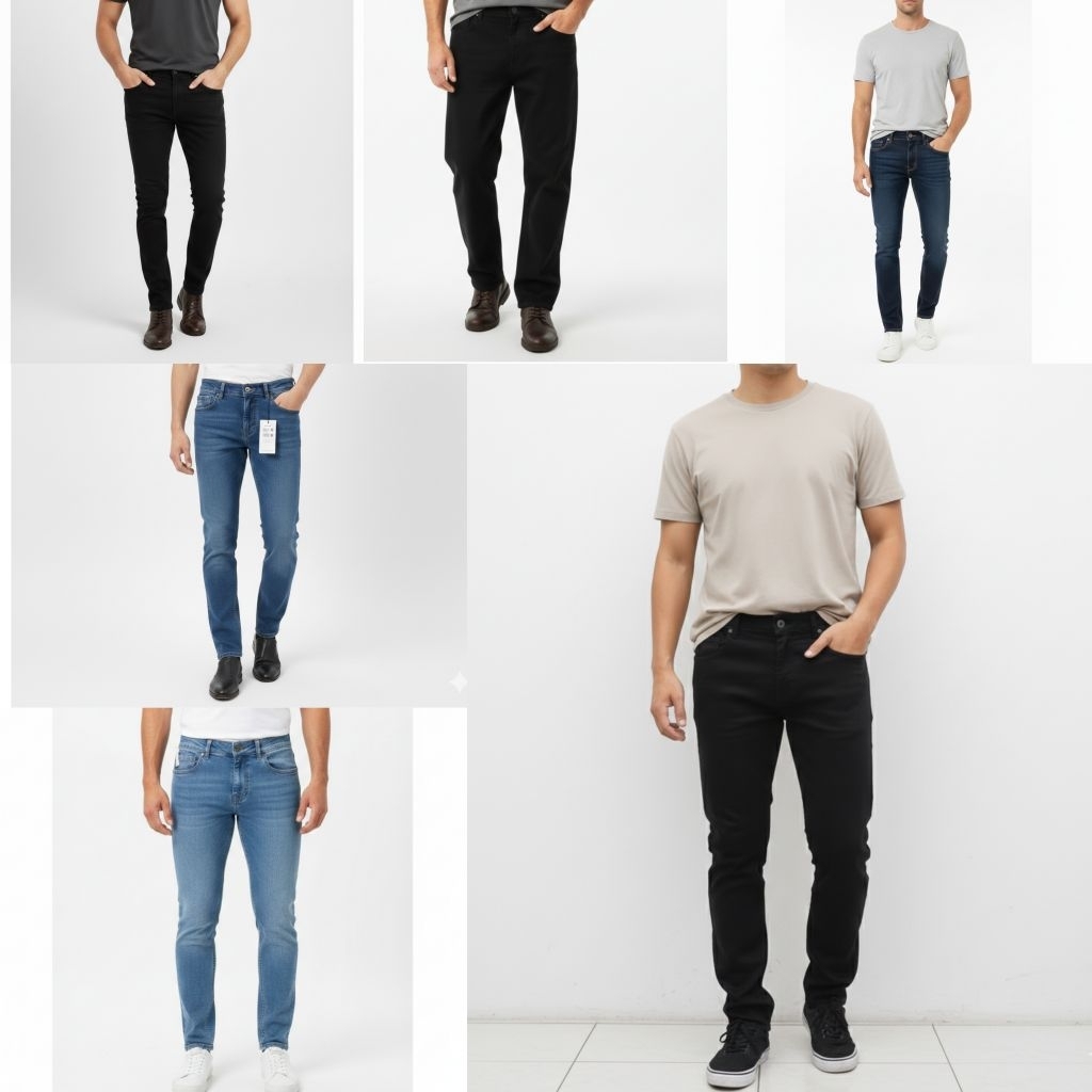 กางเกงยีนส์ Slimfit ผู้ชาย Triple TTR15 TTR16 TTR17 TTR18 TTR19 TTR20 TTR21