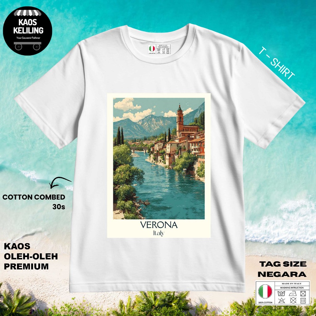 ITALY SOUVENIR T-SHIRT 8 WITH ORIGINAL ITALY LABEL TAG ของขวัญพรีเมี่ยม SOUVENIR CLOTHES