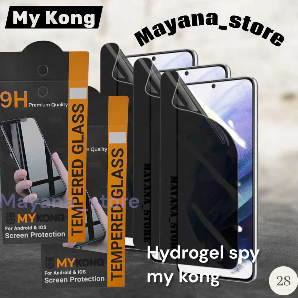 LAYAR 28 - MY KONG Hydrogel SPY A-Glare/Glossy INFINIX SMART 20 10 Plus 10 9 HD 9 8 Pro 8 + 8 7 6-HD