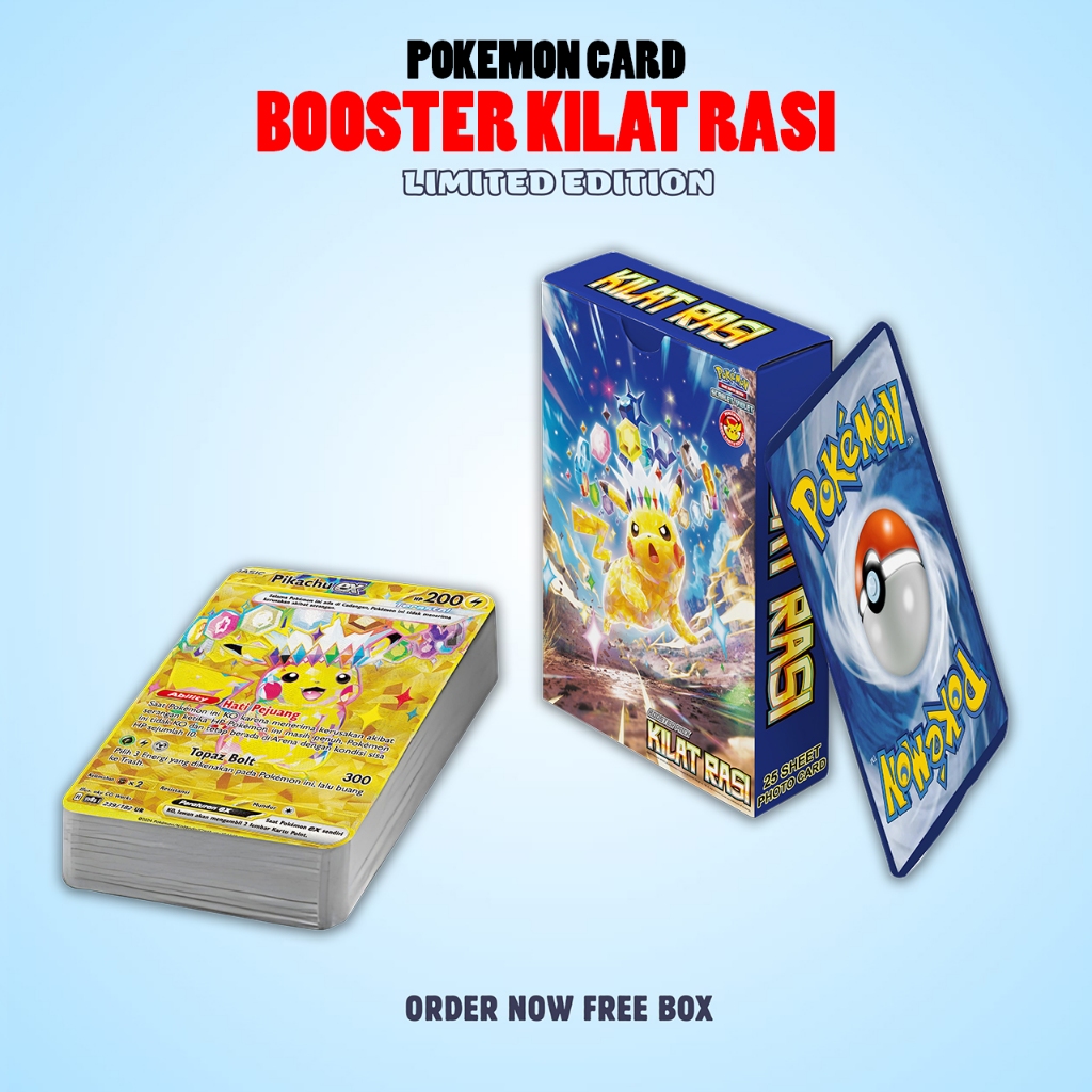 POKEMON BOOSTER PACK FLASH RASI PREMIUM FREE BOX UNOFFICIAL