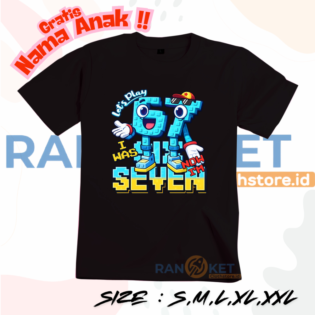 Lucky Block Six Seven Kids T-Shirt | เสื้อผ้าเด็ก Six Seven I ล่าสุดฟรี NAME