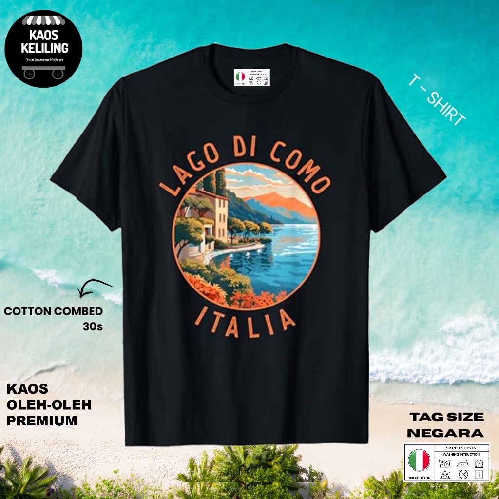 ITALY SOUVENIR T-SHIRT 9 ORIGINAL ITALY LABEL TAG ของขวัญพรีเมี่ยม SOUVENIR CLOTHES