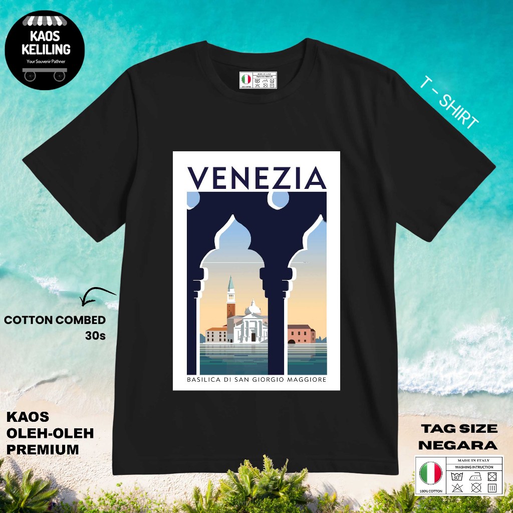 ITALY SOUVENIR T-SHIRT 11 ORIGINAL ITALY LABEL TAG ของขวัญพรีเมี่ยม SOUVENIR CLOTHES
