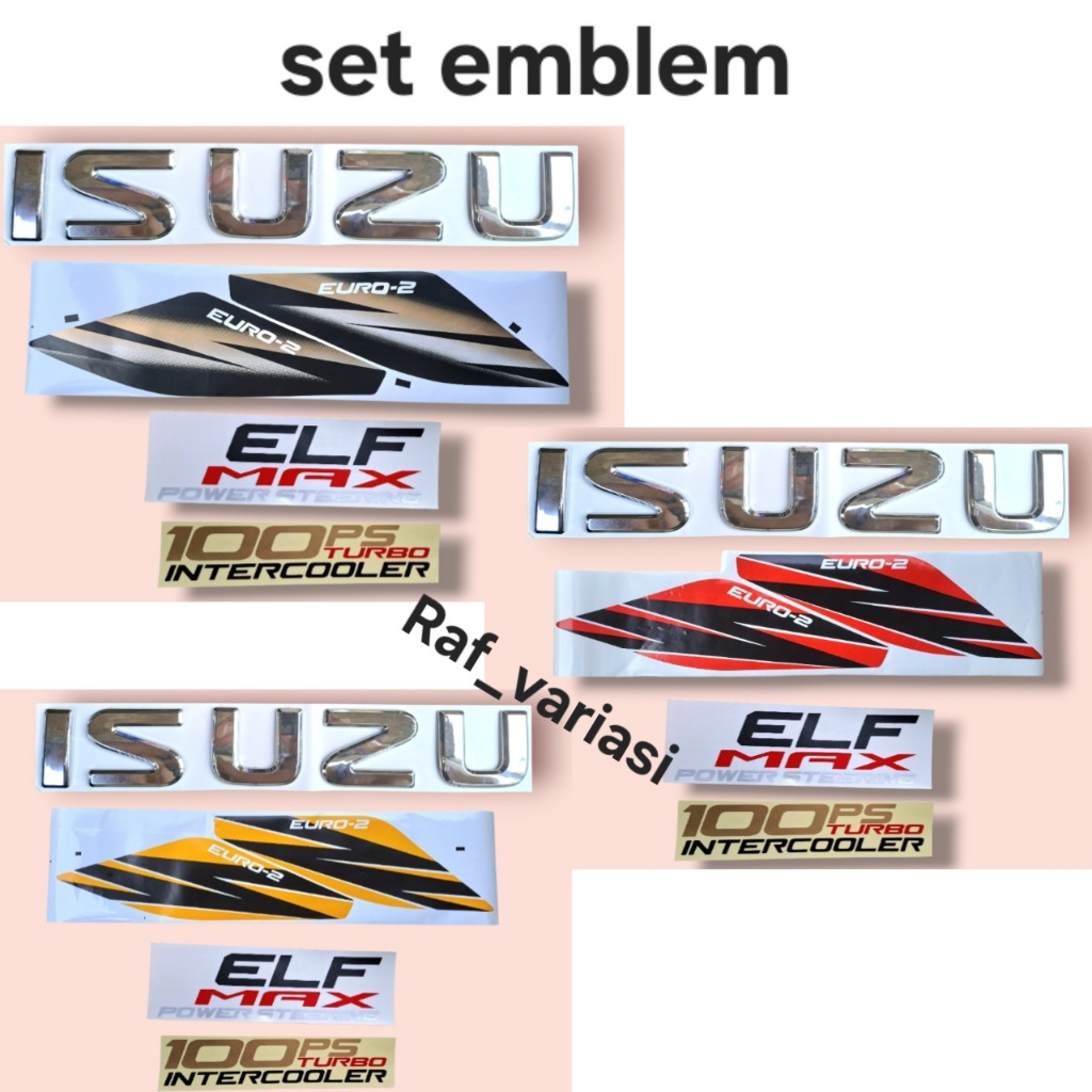 สติ๊กเกอร์ Isuzu Elf max 100ps / สติ๊กเกอร์ Isuzu Elf nkr nhr / สติ๊กเกอร์ Isuzu Elf euro / สติ๊กเกอ