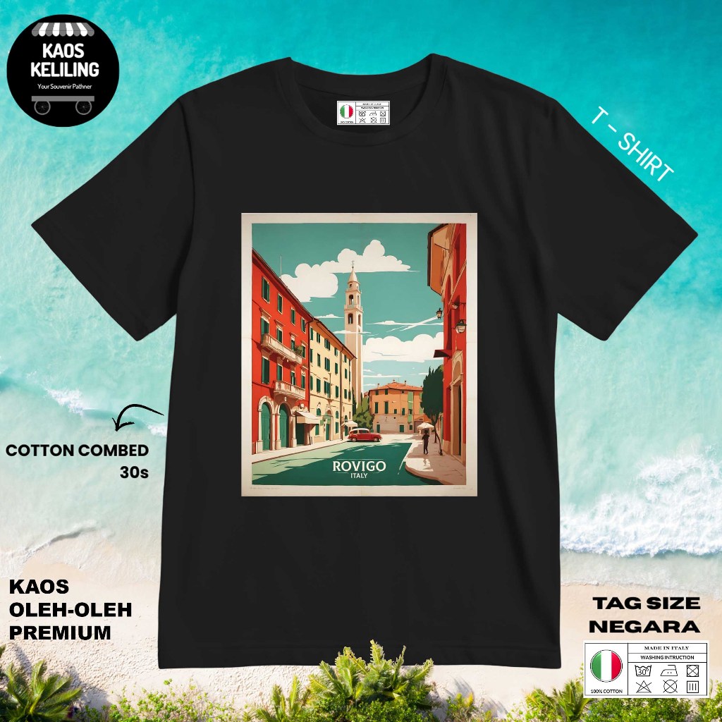 ITALY SOUVENIR T-SHIRT 17 WITH ORIGINAL ITALY LABEL TAG ของขวัญพรีเมี่ยม SOUVENIR CLOTHES