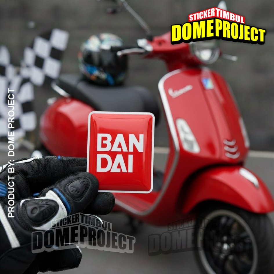 BANDAI TIE STICKER RAISED VESPA TIE EMBLE WATERPROOF