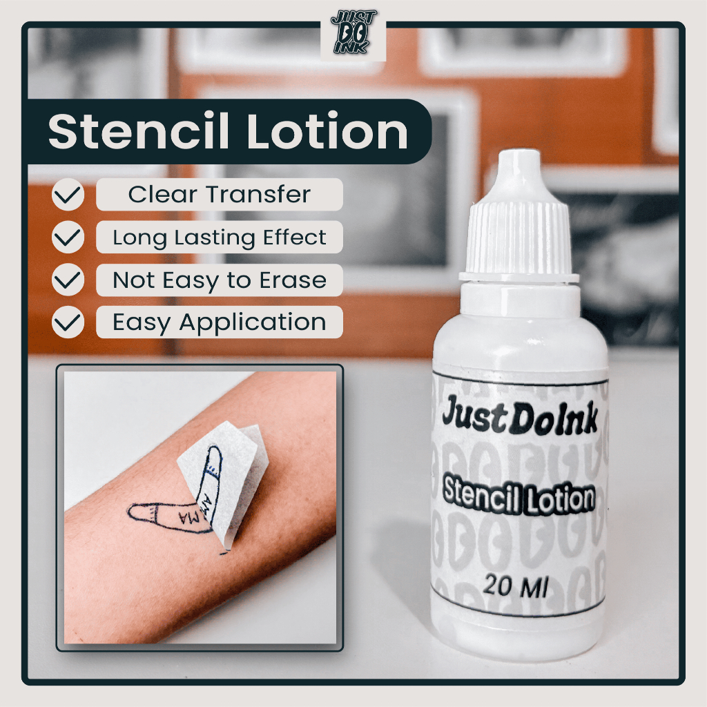 JustDoInk Stencil Lotion รอยสักชั่วคราว 20 ml - Tattoo Transfer Tool Stencil Gel