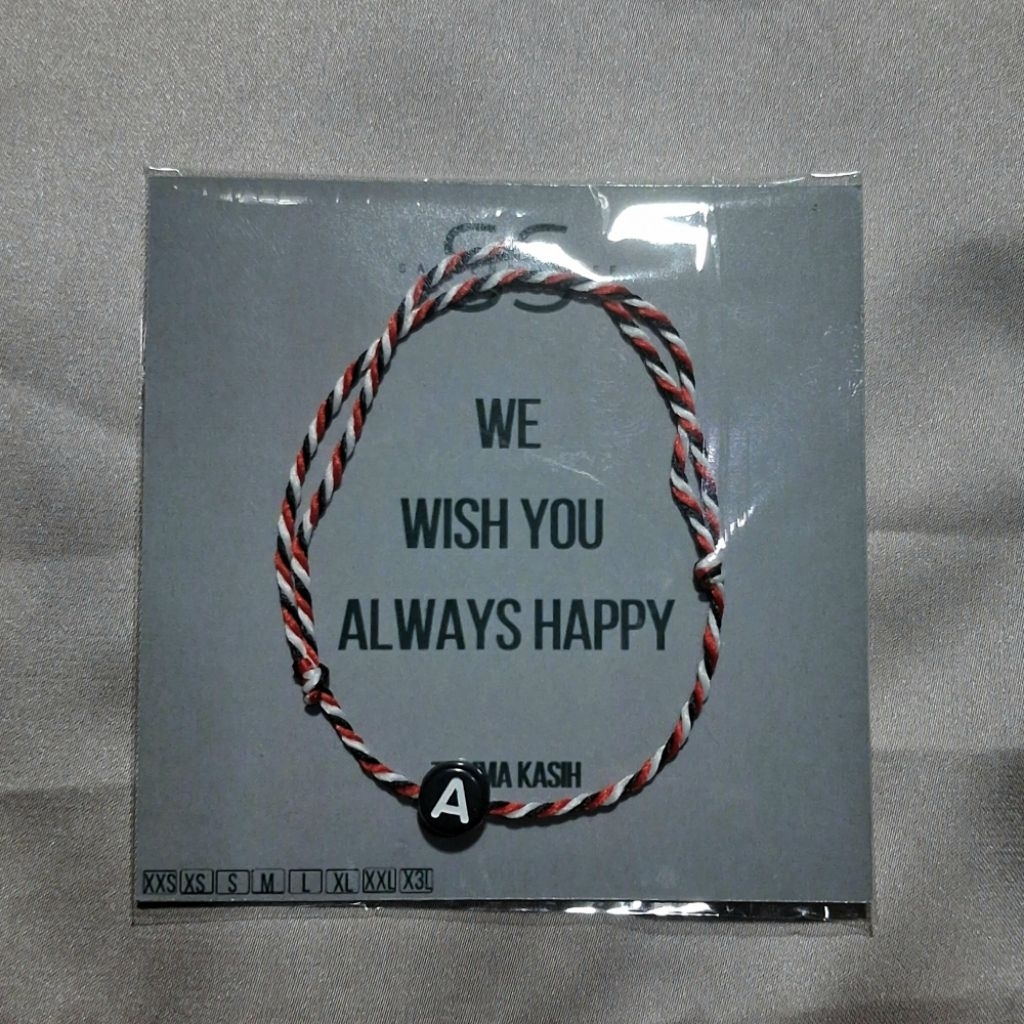 SAPIENSSTUFF TRIDATU INITIAL BRACELET / ALPHABET BRACELET