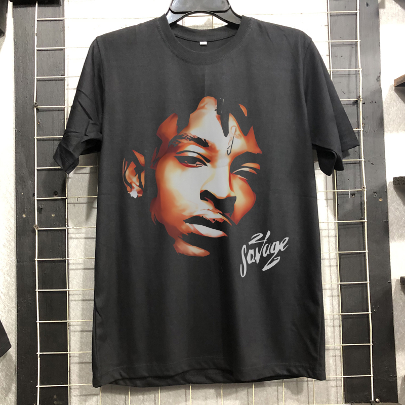 21 Savage Tshirt เสื้อยืดผ้าฝ้าย 100% ขนาด SML XL XXL 3XL 4XL