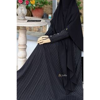 YOLLA SERIES MATT JETBLACK STRIPE PREMIUM DUTA BUSANA