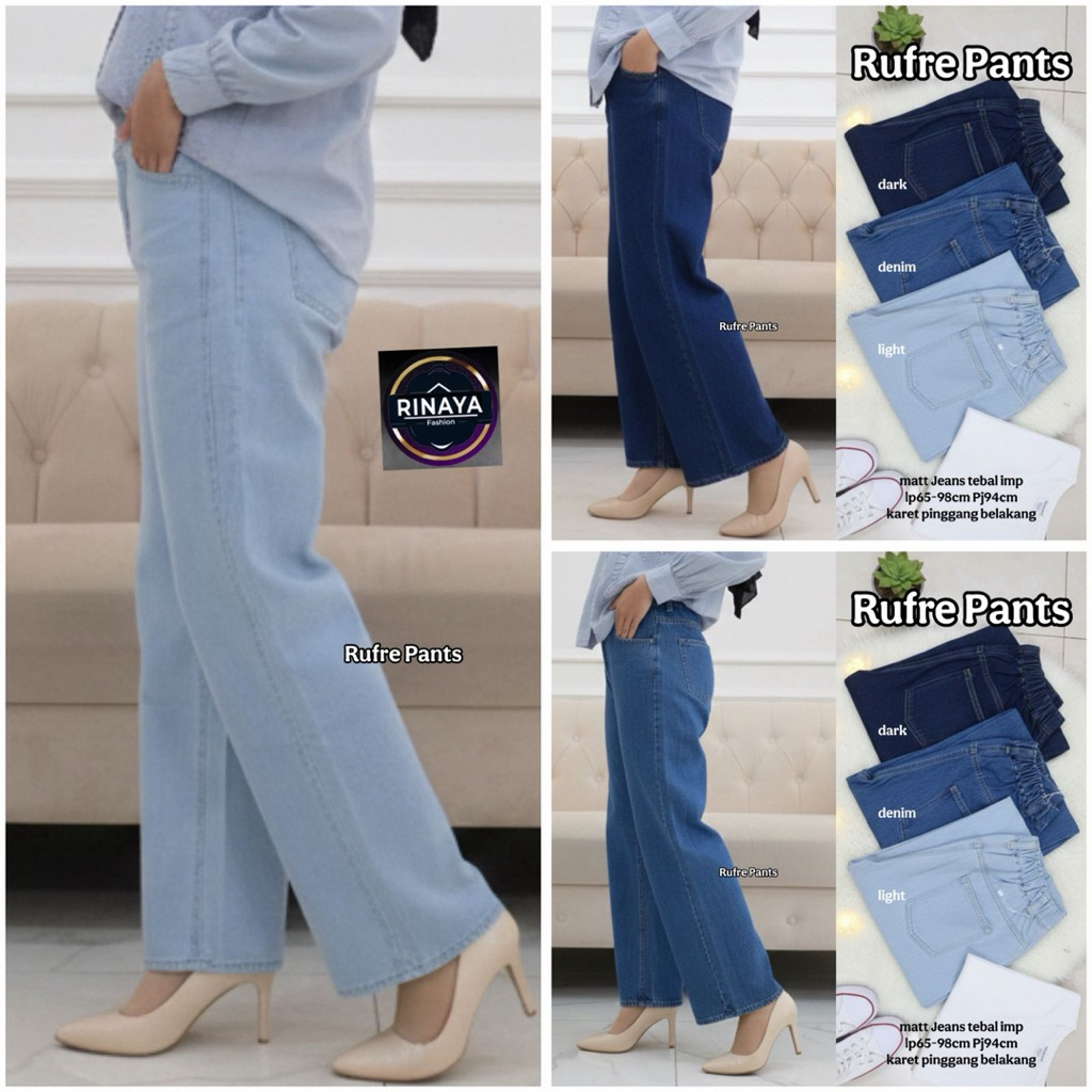 NO CANCEL• Ruffle Pants• กางเกงยีนส์หนา