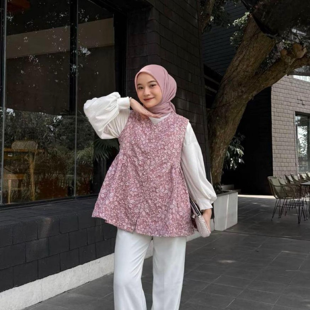 DIONARA VEST VINTAGE EID / ผู้หญิงสูงอายุ VEST LILY VEST FUKURO JAGUARD / ผู้หญิงยุคใหม่
