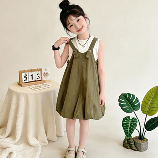 Tanktop Dress anak Setelan anak perempuan Korean Style 2 warna
