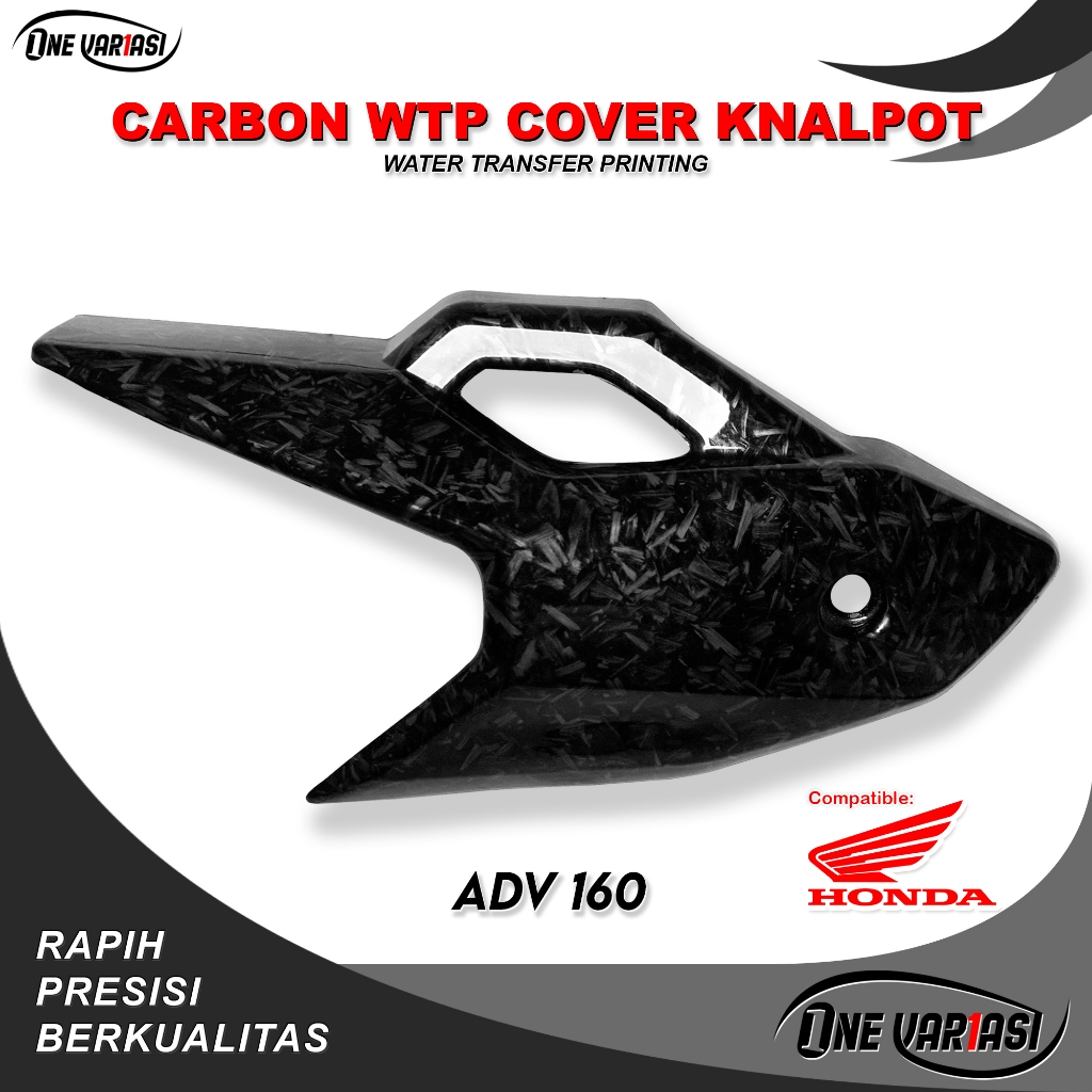 ADV 160 ADV 150 คาร์บอน FORGED EXHAUST COVER SHIELD HONDA ADV 150 ADV 160 คาร์บอน FORGED