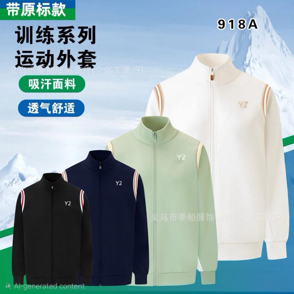 เสื้อแจ็คเก็ตคู่ใหม่YY Badminton Sport 918