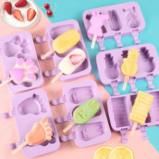 Shopello Cetakan Es Krim Coklat Cetakan Ice Cream Pudding Jelly Bahan Silikon