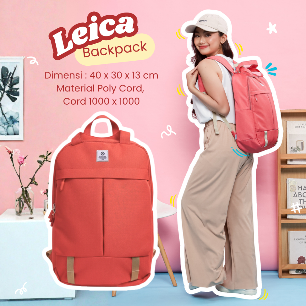 OXIGEN Backpack กระเป๋าเป้แล็ปท็อปผู้หญิง FREE Raincover – ข้อเสนอพิเศษ