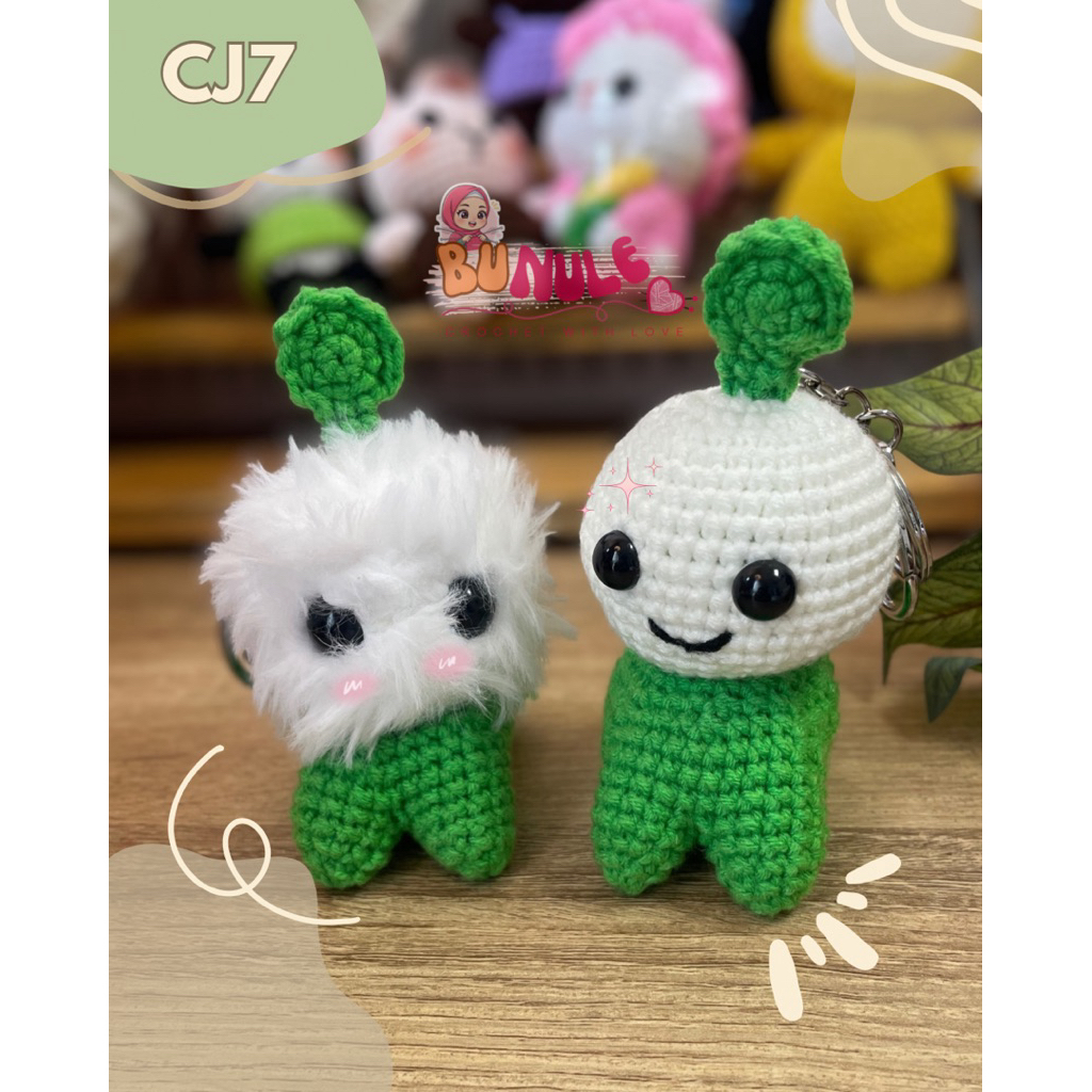 GANTUNGAN CJ7 พวงกุญแจตุ๊กตาอะมิกุมิแบบถัก