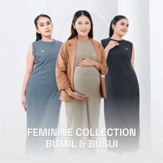 [BEST SELLER] Momiasi - Olivia Inner Dress Knit Premium - Sleeveless Inner Dress - Inner Dress Tanpa Lengan - Inner Dress Busui & Bumil Friendly