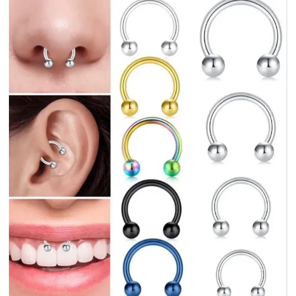 NOSE PIERCING SEPTUM PIERCING / ต่างหูหู / หู PIERCING / NOSE EARRINGS / PIERCING SAPTUM HELIX
