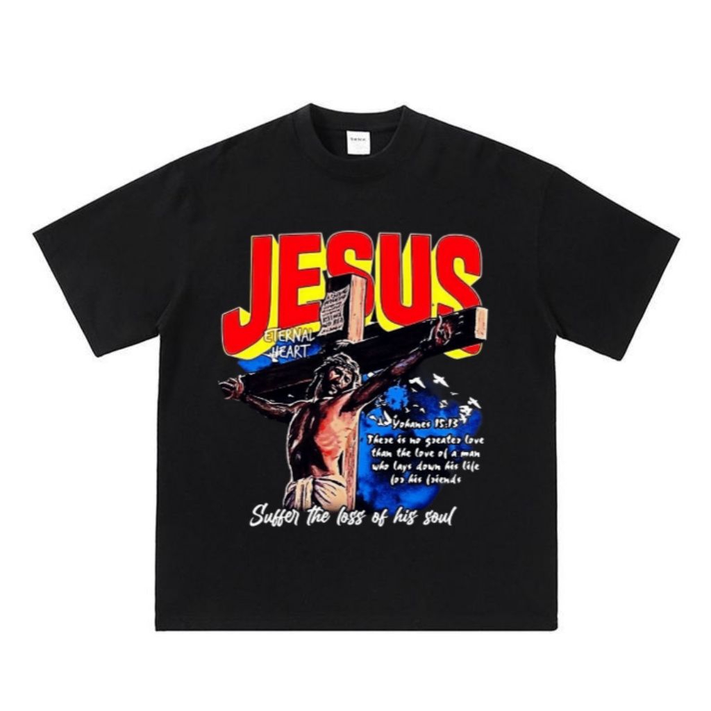 JESUS SHORT SLEEVE T-SHIRT - หลุดร่วงของวิญญาณของเขา