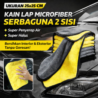 Kain Lap Mobil Bahan Micro Fiber Serba Guna