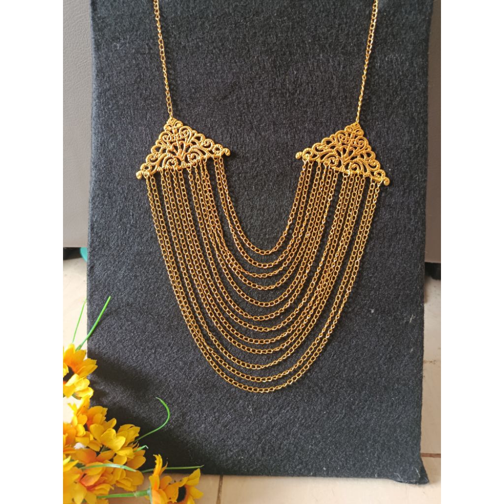 KUDUS สร้อยคอโซ่แบบดั้งเดิม 12 ชั้น