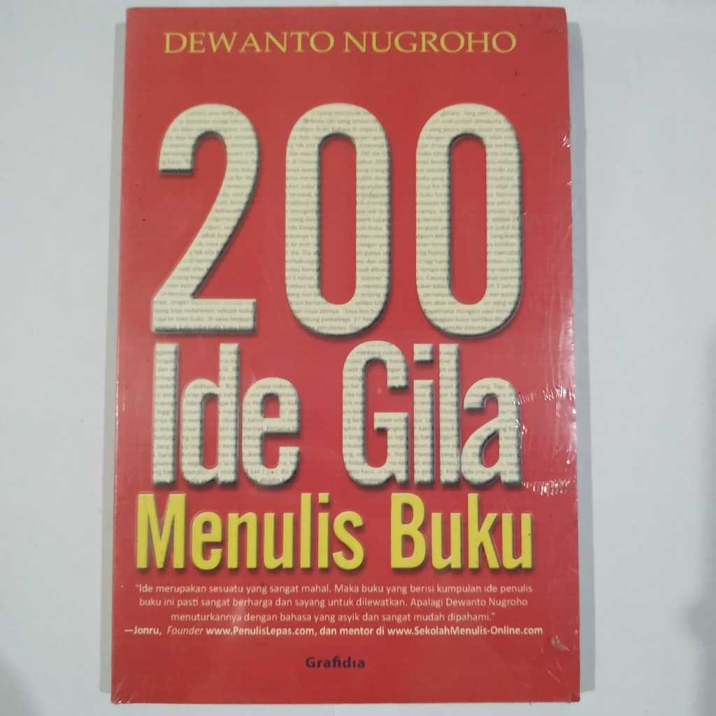 หนังสือ 200 Crazy Ideas of Writing Books - Dewanto Nugroho - Gravididia
