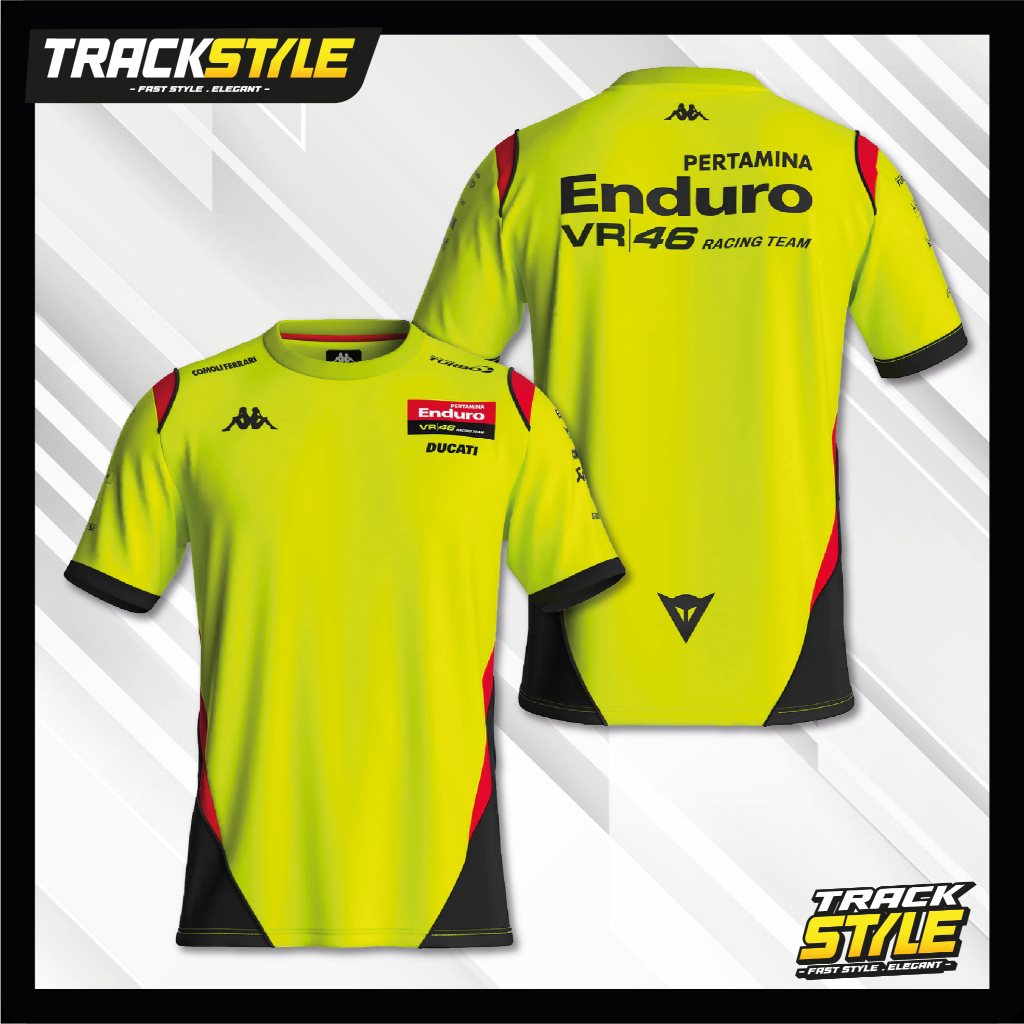 เสื้อยืด TrackStyle Pertamina Enduro VR46 Racing Team MotoGP 2026 คุณภาพระดับพรีเมียม