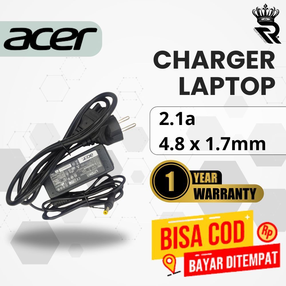 อะแดปเตอร์ชาร์จสําหรับแล็ปท็อป Acer Aspire Z476 2.1A 4.8x1x7mm