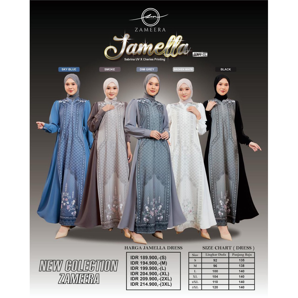 JAMELLA DRESS BY ZAMEERA