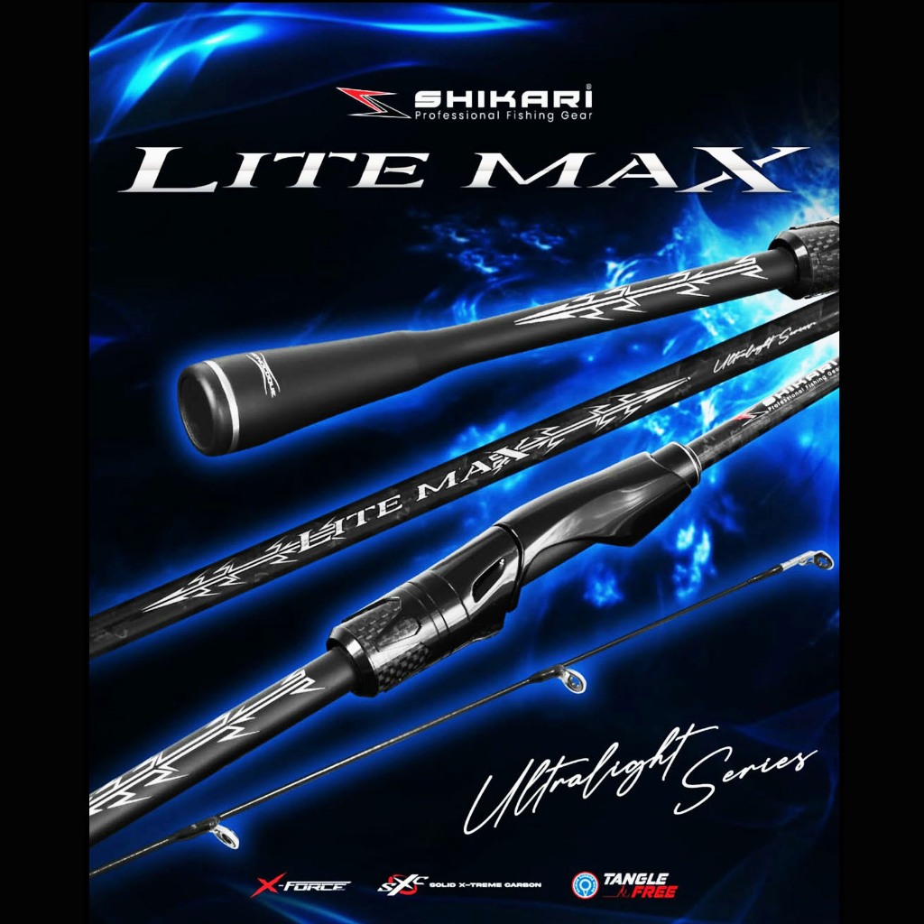 คันเบ็ด Shikari Lite Max UL Solid Carbon 2-6lb