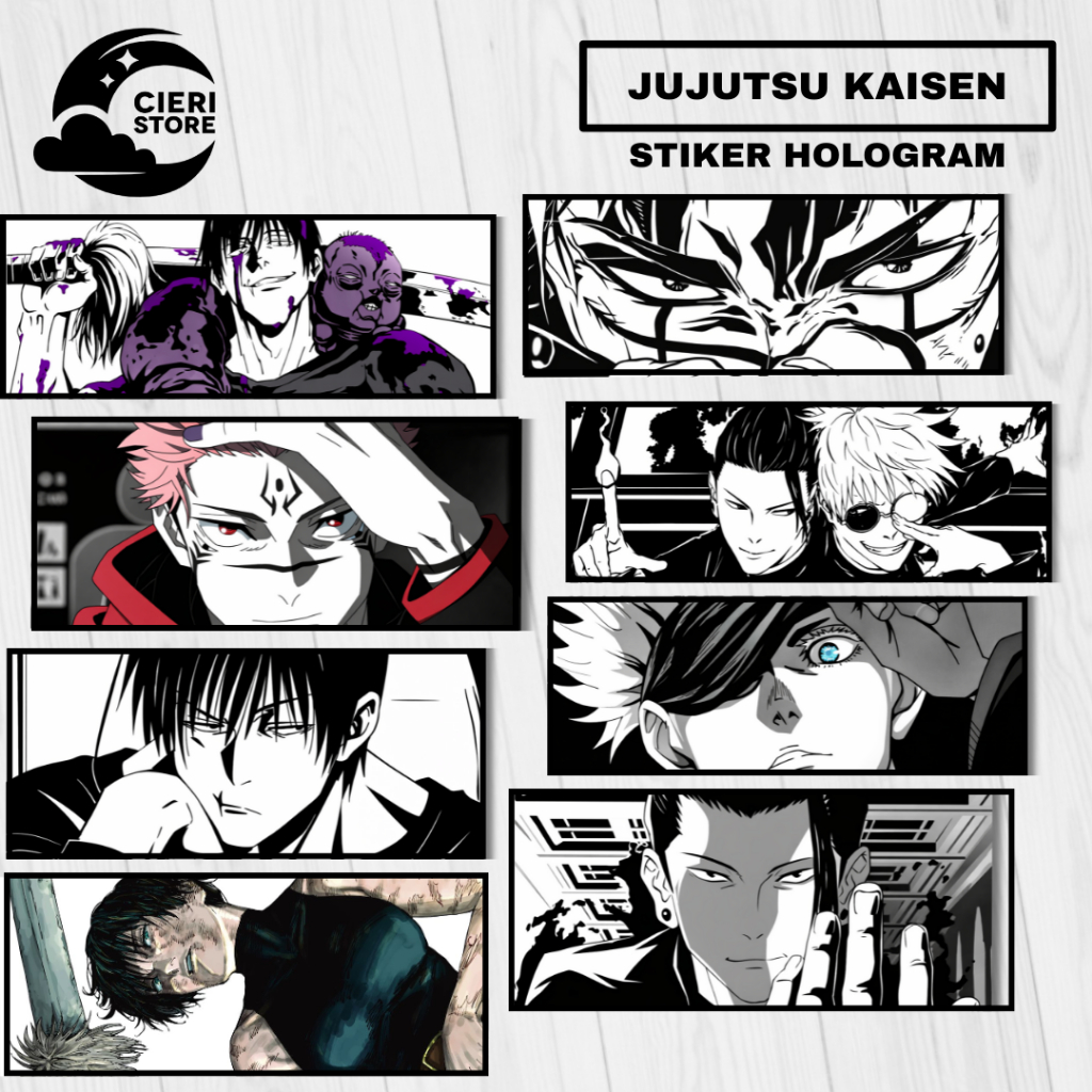 Jujutsu Kaisen อะนิเมะ Gojo GOYO Tojiro Maki Sukuna สติ๊กเกอร์โฮโลแกรมกันน้ํา