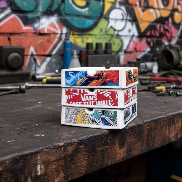 Aesthetic Ashtray Kalcer Ashtray ของขวัญหัตถกรรมยิปซั่ม Aesthetic Ashtray