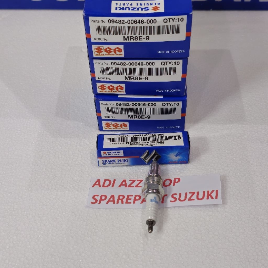 09482-00646 หัวเทียนบวก NGK MR8E-9 suzuki gsx r s150 satria fu fi ฉีด ori sgp