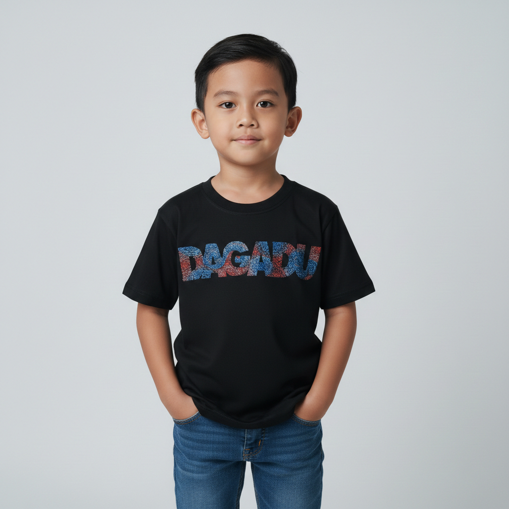 เสื้อยืดเด็ก Dagadu 0-7 Years Dagpaint - สีดํา