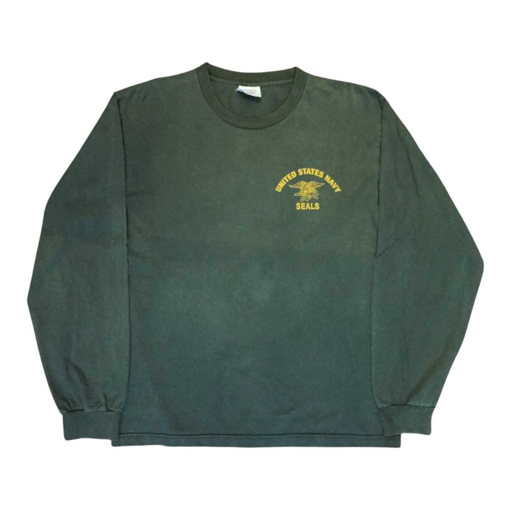 เสื้อยืด Navy Seals Army Green LS ของสหรัฐอเมริกา