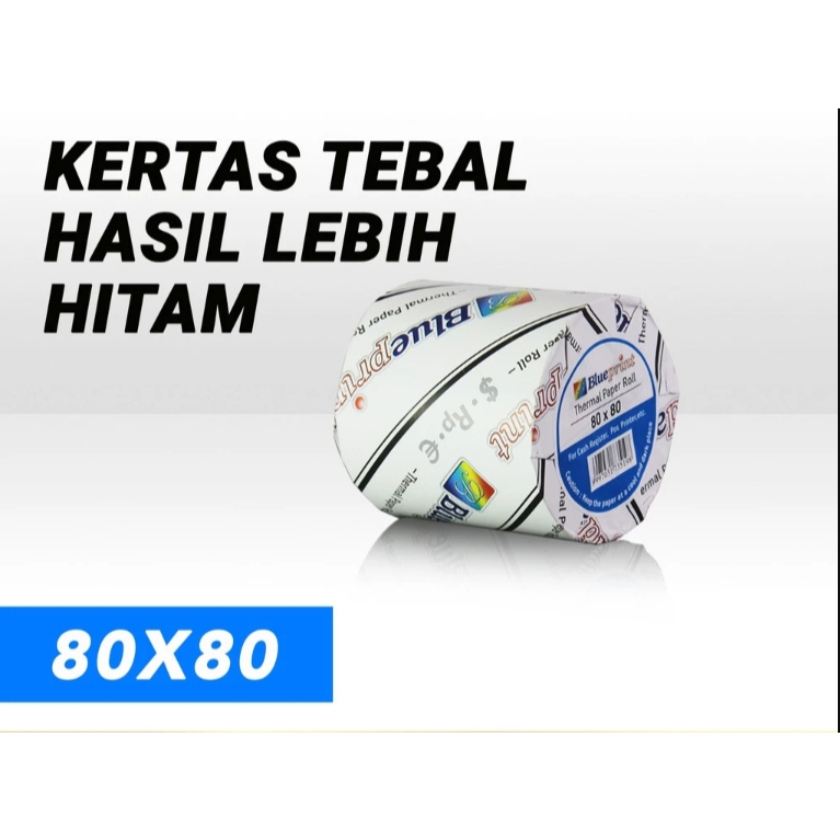 กระดาษความร้อนแคชเชียร์กระดาษใบเสร็จ BLUEPRINT 80x80 มม. - 1 ม้วนสําหรับเครื่องพิมพ์ EPSON POS TM-T8