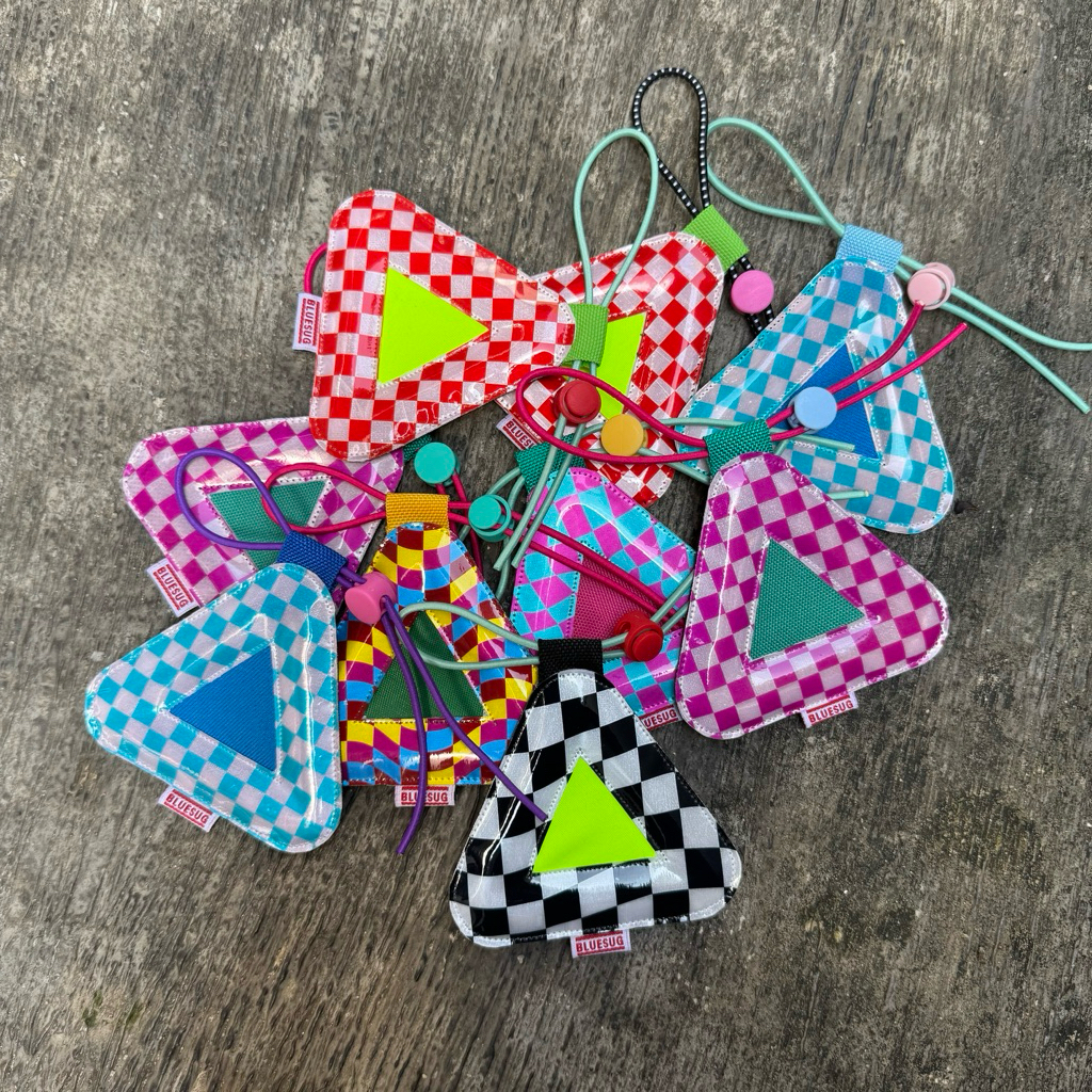 สามเหลี่ยม Checkerboard Series จักรยานสามเหลี่ยม BluesugSupply Reflector