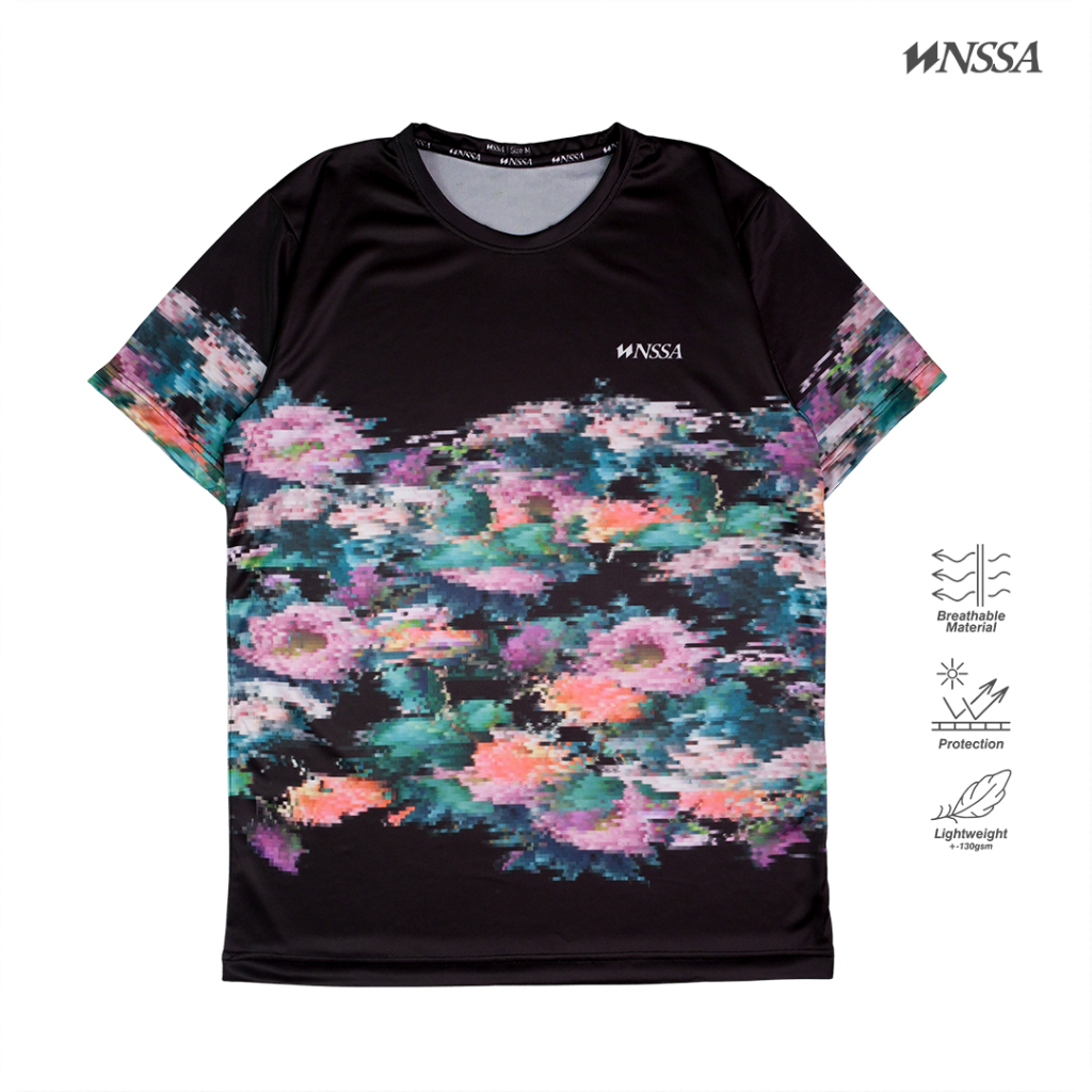 PIXEL FLOWERS 4 Jersey - Long & Short - Mens & Womens Jersey - National Apparel ABCC