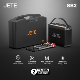 JETE SB2 Speaker Karaoke Bluetooth Speaker Bluetooth Karaoke 2 Mic Microphone Audio Musik With Port Gitar