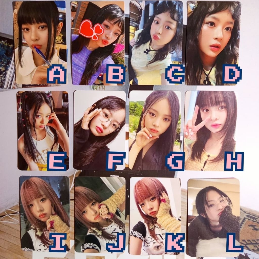 Photocard newjeans อย่างเป็นทางการ, njz, mhdhh, minji, nanni, danielle, hiein, hyein, hyin, hyein, h