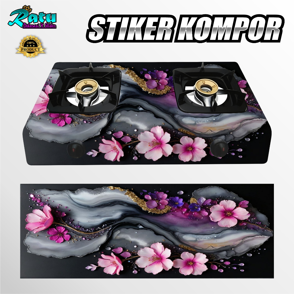 K34-MODERN GAS STOVE สติ๊กเกอร์ / 50 สติ๊กเกอร์ MOTIF สําหรับ 1 BURNER และ 2 BURNER GAS STOVES