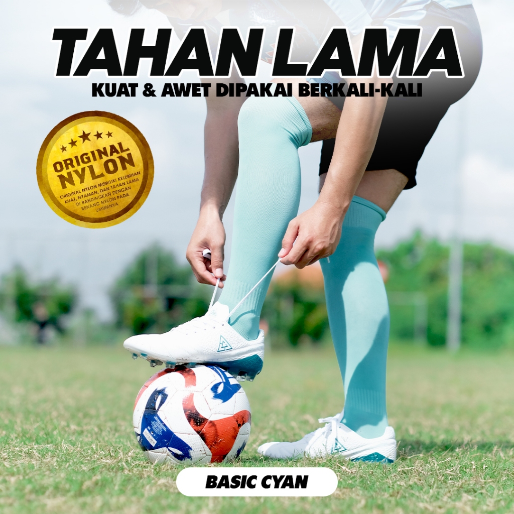 CYAN - HOS - SOCCER SOCKS - KNEE LENGTH - PLAIN